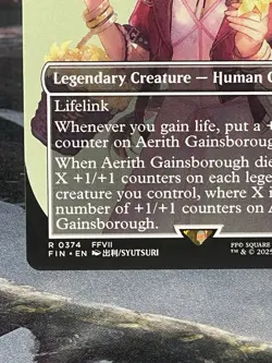 Aerith Gainsborough Borderless Final Fantasy Magic The Gathering 374 MTG FIN - Image 5