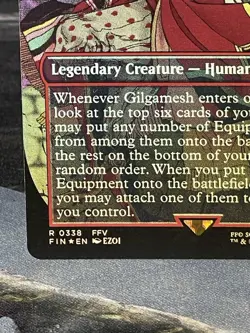 MTG Gilgamesh, Master-at-Arms Final Fantasy Borderless Rare FOIL 338 NM/Mint - Image 5