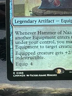 MTG Hammer of Nazahn RARE FOIL Commander Masters 0388 NM/Mint - Image 5