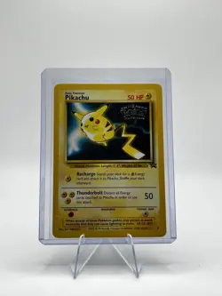 Pokémon TCG Pikachu #4 Stamped 1999 WB Movie Black Star Promo Card HP - Image 1