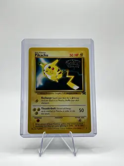 Pokémon TCG Pikachu #4 Stamped 1999 WB Movie Black Star Promo Card HP - Image 2