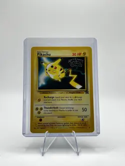 Pokémon TCG Pikachu #4 Stamped 1999 WB Movie Black Star Promo Card HP - Image 3