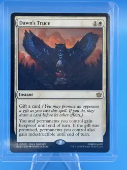 MTG Dawn's Truce Bloomburrow Set Regular Rare #0009 NM Fresh Pull No Play  - Image 1