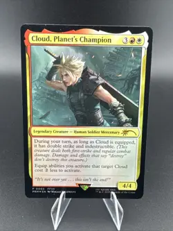 Magic the Gathering: Final Fantasy Cloud, Planetâ€™s Champion 0003 Promo Card - Image 1