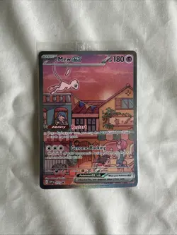 Pokemon 151 UPC Promo Set Mew ex Metal Card, Mew ex And Mewtwo Illustration - Image 2