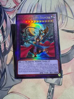 Yugioh Asian English CR08-AE040 Lunalight Leo Dancer Ultimate rare Near Mint - Image 2