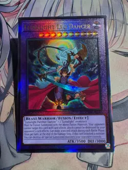 Yugioh Asian English CR08-AE040 Lunalight Leo Dancer Ultimate rare Near Mint - Image 4