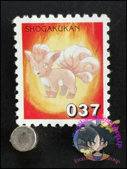Vulpix Pokemon Stamp Card Japanese Shogakukan Nintendo Game Anime TCG E - Image 1
