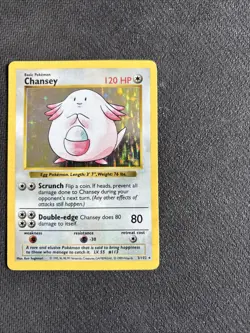 Chansey - 3/102 - Pokemon Base Set Shadowless Holo Rare Card WOTC LP+ - Image 9