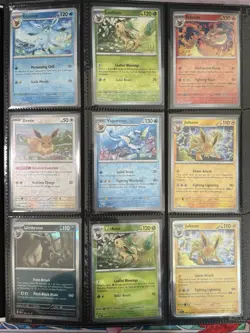 Prismatic Evolutions Binder with Eeveelution Cards (ex, RH, Promo, & Pokeballs) - Image 11