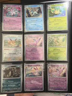 Prismatic Evolutions Binder with Eeveelution Cards (ex, RH, Promo, & Pokeballs) - Image 3