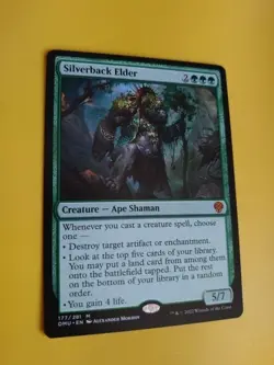 Silverback Elder. Rare Ape shaman DMU mythic Magic the Gathering Card. - Image 3
