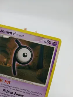 Unown P 33/100 - Majestic Dawn - Regular Rare LP Pokemon Card, 2008 - Image 5