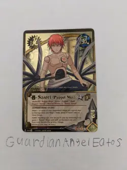 Naruto TCG CCG Sasori (Puppet Mode) Card Super Rare English Damaged Foil - Image 4