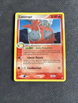 Camerupt 3/100 Holo Rare EX Crystal Guardians Pokemon Card 2006 LP - Image 3