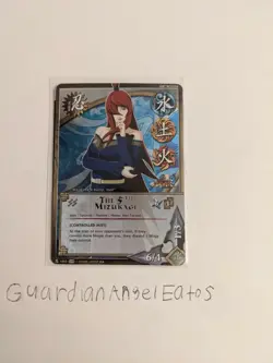 Naruto TCG CCG Foil The 5th Mizukage Card English Near Mint Set 28 UNS3 - Image 1