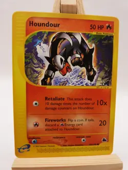 Pokemon Common Card : Houndour   66/144  ( Skyridge Set) - Image 5