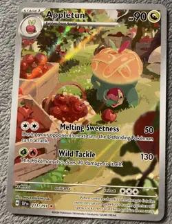 Appletun 211/191 Illustration Rare Full Art Holo Pokemon Card Surging Sparks NM+ - Image 1