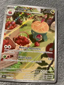 Appletun 211/191 Illustration Rare Full Art Holo Pokemon Card Surging Sparks NM+ - Image 3