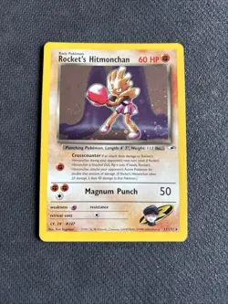 Rocket's Hitmonchan - 11/132 - Pokemon Gym Heroes Unlimited Holo Rare Card LP - Image 1