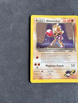 Rocket's Hitmonchan - 11/132 - Pokemon Gym Heroes Unlimited Holo Rare Card LP - Image 2