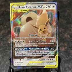 Eevee & Snorlax 120/181 Holo Sun & Moon Team Up Pokemon Trading Card Game | NM - Image 13