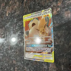 Eevee & Snorlax 120/181 Holo Sun & Moon Team Up Pokemon Trading Card Game | NM - Image 2