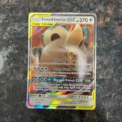 Eevee & Snorlax 120/181 Holo Sun & Moon Team Up Pokemon Trading Card Game | NM - Image 6