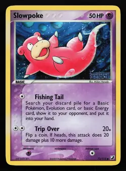 Slowpoke 72/115 Reverse Holo EX Unseen Forces Pokémon Card - Image 3