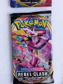 Pokemon Card Evolutions Sword Shield Base Rebel Clash Booster Pack Bundle Sealed - Image 8
