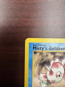 Misty's Goldeen 30/132 1st Edition Gym Heroes Set Pokemon Card WOTC (LP+) - Image 13