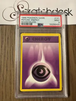 PSA 9 - Pokemon PSYCHIC ENERGY 101/102 - SHADOWLESS BASE SET - MINT - Image 1