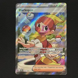 Harlequin 163/086 White Flare Ultra Rare Full Art Trainer Pokemon TCG NM/M - Image 1