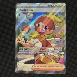 Harlequin 163/086 White Flare Ultra Rare Full Art Trainer Pokemon TCG NM/M - Image 3
