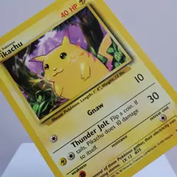 Pokemon TCG - Pikachu 58/102 Base Set Common  WOTC 1999 - EXC - Image 1