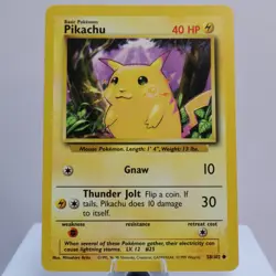 Pokemon TCG - Pikachu 58/102 Base Set Common  WOTC 1999 - EXC - Image 5