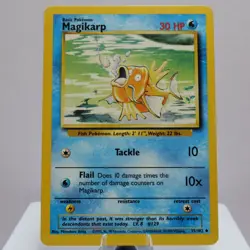 Pokemon TCG - Magikarp 35/102 Base Set Uncommon  WOTC 1999 - EXC - Image 5