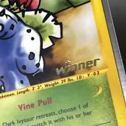 Dark Ivysaur [Winner] #6 Pokemon Best Of Game Pokemon TCG NM e reader - Image 17