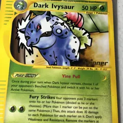 Dark Ivysaur [Winner] #6 Pokemon Best Of Game Pokemon TCG NM e reader - Image 8