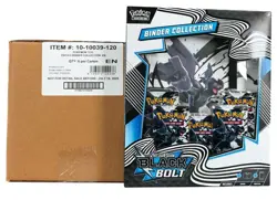 Pokemon Scarlet & Violet Black Bolt Binder Collection 6 Box Factory Case Sealed - Image 1