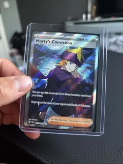 Pokemon Mortys Conviction Full Art Temporal Forces 201/162 - Image 1