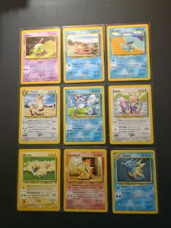 Neo Genesis Lot #2 9 LP Vintage Pokemon Card Lot - Image 1