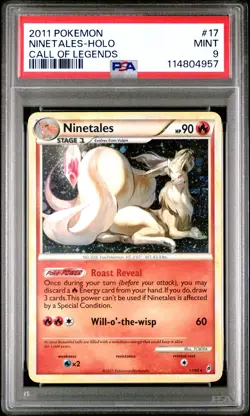 2011 POKEMON CALL OF LEGENDS NINETALES #17 HOLO PSA 9 MINT #114804957 - Image 3