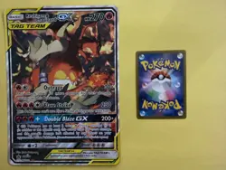 Reshiram & Charizard GX JUMBO Oversized Card SM201 Tag Team Promo Pokémon - Image 4