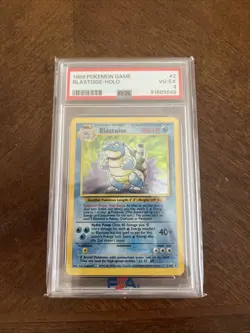 BLASTOISE 1999 POKEMON GAME BASE SET RARE HOLO 2/102 PSA 4 - Image 3