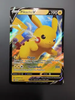 Pokémon TCG Pikachu V Sword & Shield SWSH061 Holo Promo - Image 1