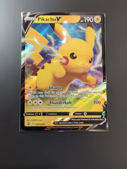 Pokémon TCG Pikachu V Sword & Shield SWSH061 Holo Promo - Image 3