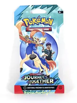 NEW Pokémon Scarlet and Violet journey together TCG booster one pack | IN-HAND - Image 1