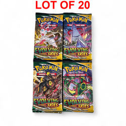 20 COUNT LOT Pokemon TCG Sword and Shield - Evolving Skies Booster Packs 2021 - Image 4