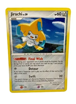 Jirachi 7/111 Rare Platinum Rising Rivals Holo Pokemon Card Pokemon TCG - Image 1